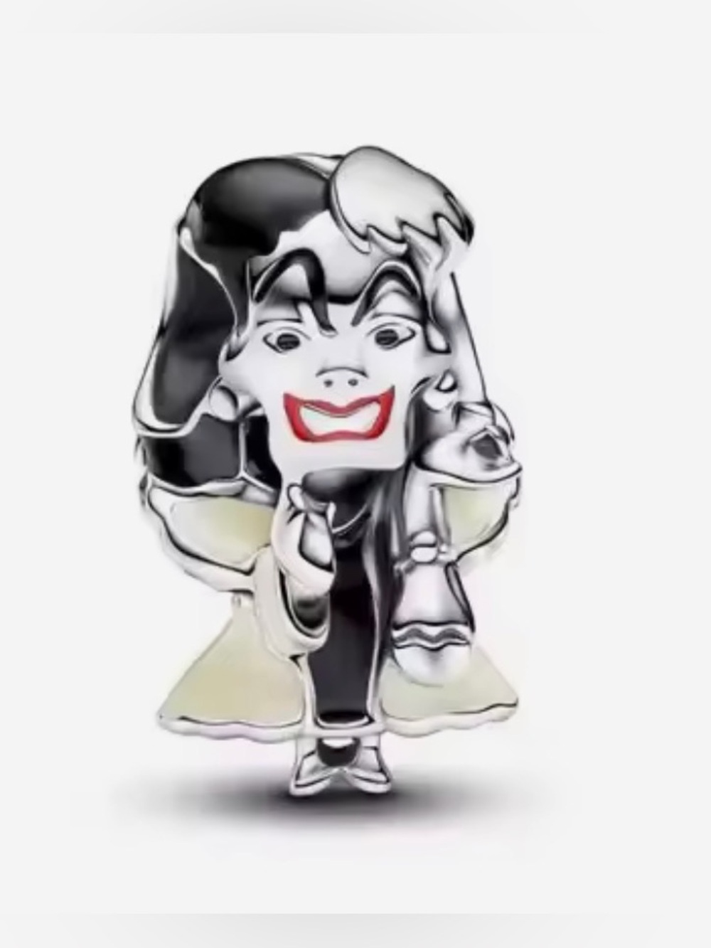 Silver & Black Cruella de Vil 101 Dalmatians Disney Charm
